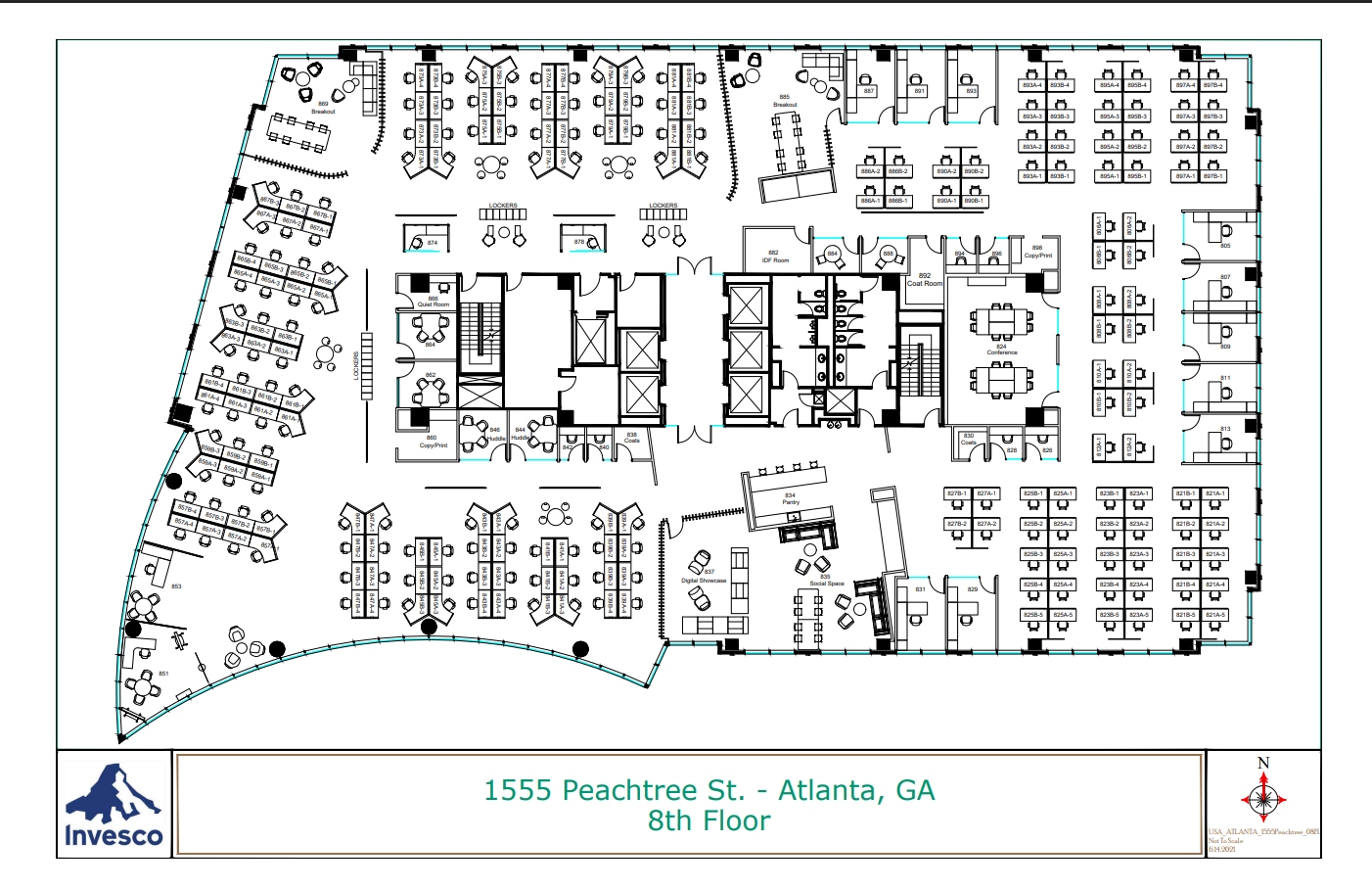 1555 Peachtree St, Atlanta, GA to rent Floor Plan- Image 1 of 1