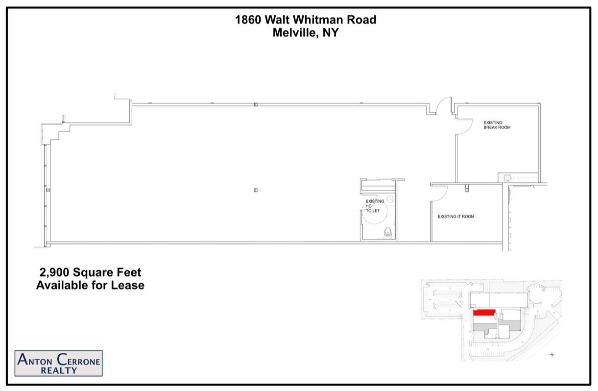 1860 Walt Whitman Rd, Melville, NY for rent Floor Plan- Image 1 of 1