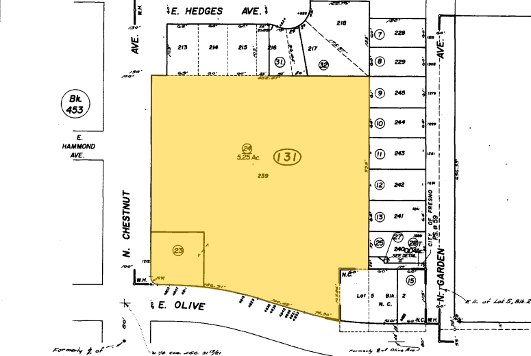 1180 Chestnut, Fresno, CA for rent - Plat Map - Image 3 of 3