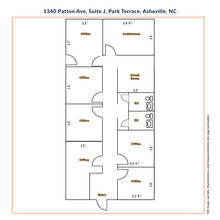 1302 Patton Ave, Asheville, NC for rent Floor Plan- Image 2 of 7