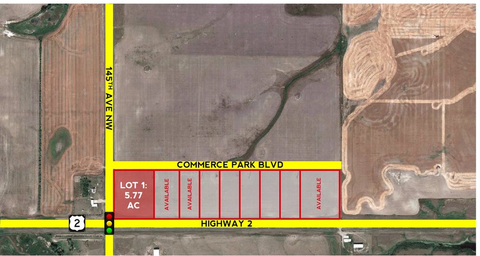 14472 Commerce Park Rd, Williston, ND for sale - Aerial - Image 1 of 1