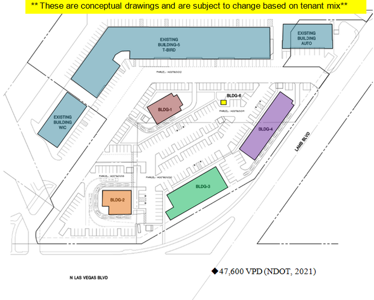 3619 N. Las Vegas Blvd, Las Vegas, NV for rent - Site Plan - Image 1 of 4