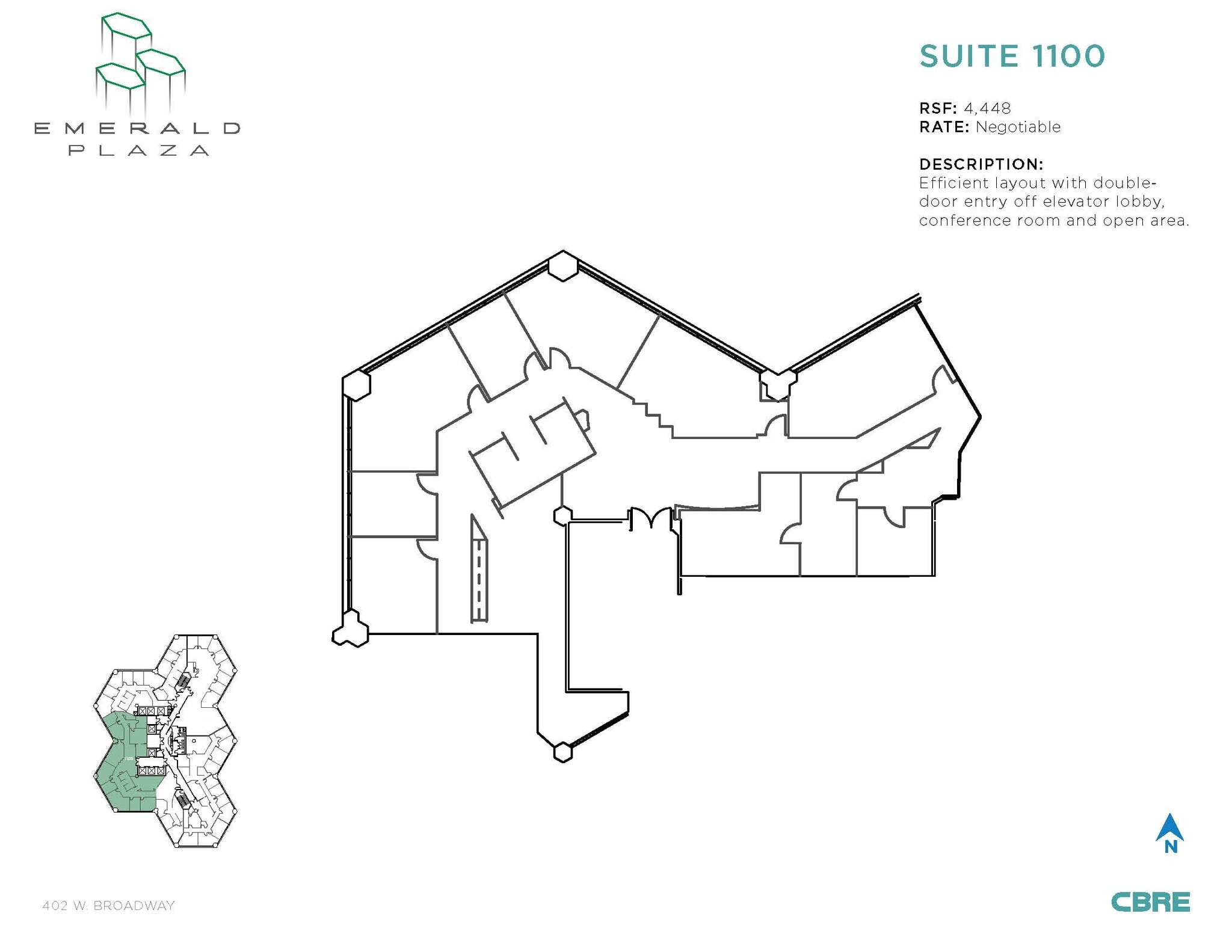 402 W Broadway, San Diego, CA to rent Floor Plan- Image 1 of 1