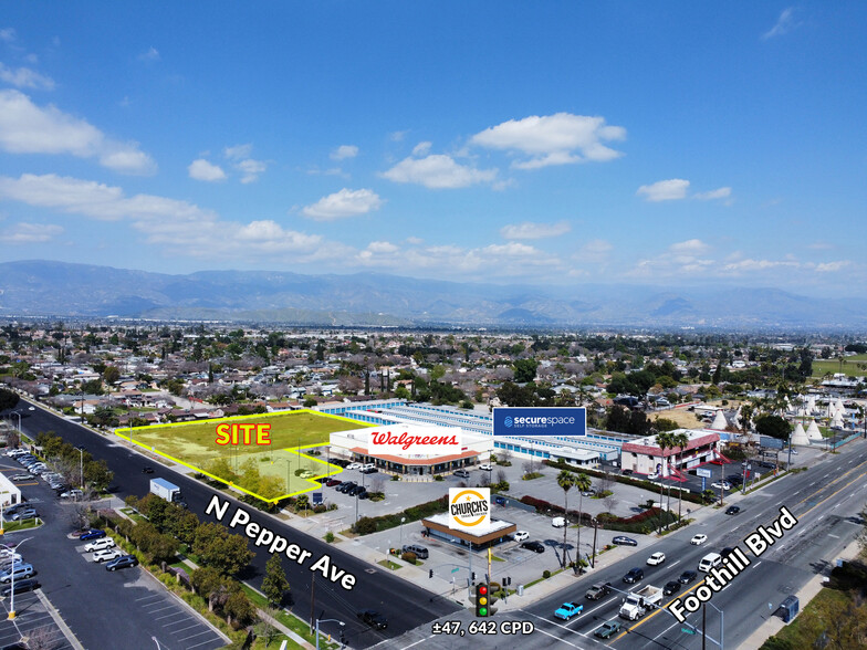 924 E Foothill Blvd, Rialto, CA for sale - Aerial - Image 1 of 2