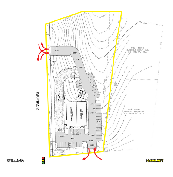 706 W Trade St, Dallas, NC for rent - Site Plan - Image 3 of 3