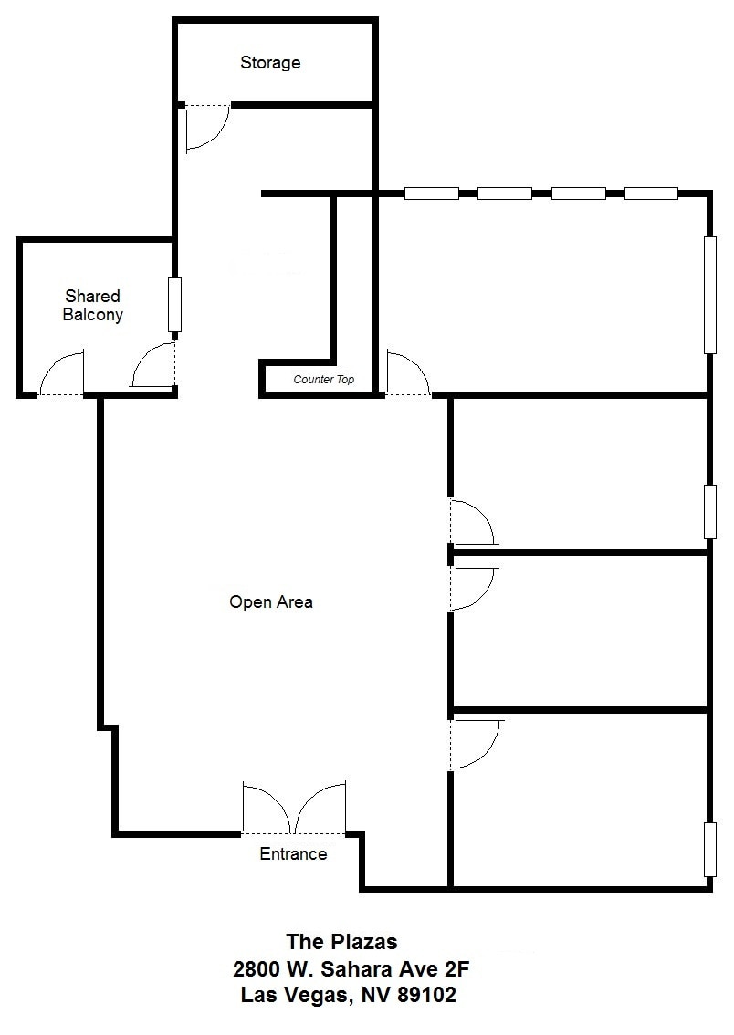 2800 W Sahara Ave, Las Vegas, NV to rent Floor Plan- Image 1 of 1