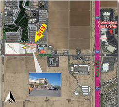 1998 E Florence Blvd, Casa Grande, AZ - aerial  map view