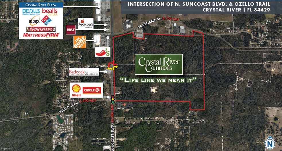 N Suncoast Blvd, Homosassa, FL for sale - Aerial - Image 1 of 1