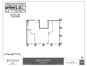 6200 Savoy Dr, Houston, TX for rent Floor Plan- Image 1 of 1