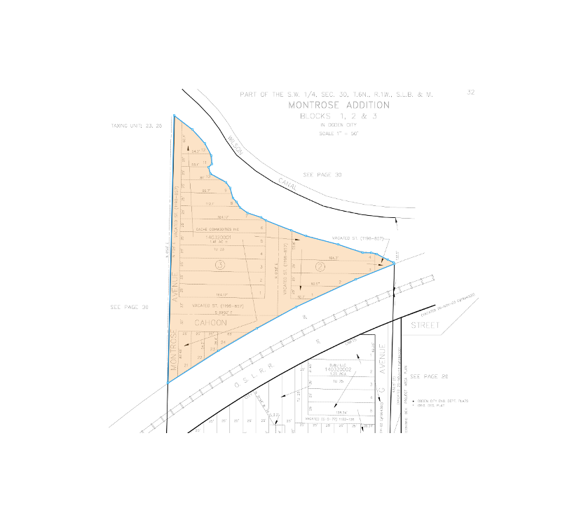 860 W 24th St, Ogden, UT for sale Plat Map- Image 1 of 1