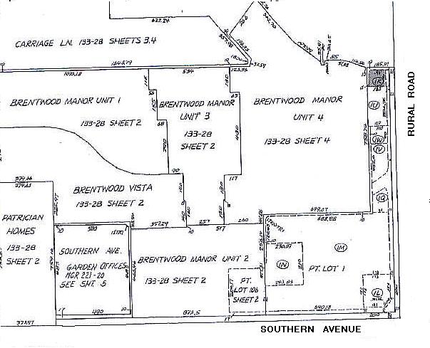 3006 S Rural Rd, Tempe, AZ for sale - Plat Map - Image 3 of 3