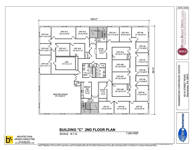 65 W Street Rd, Warminster, PA to rent Floor Plan- Image 1 of 2