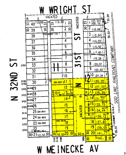 3100 W Meinecke Ave, Milwaukee, WI for sale - Plat Map - Image 1 of 1