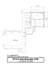 6714 N New Braunfels Ave, San Antonio, TX for rent Floor Plan- Image 1 of 1