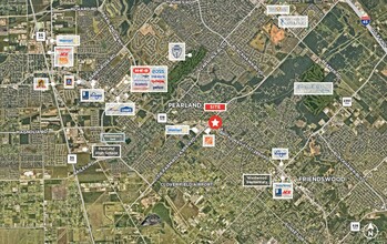 1509 Broadway St, Pearland, TX - aerial  map view - Image1