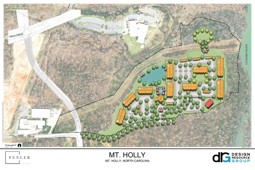 55 Caldwell, Belmont, NC for rent - Site Plan - Image 2 of 4