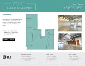 6725 W Sunset Blvd, Los Angeles, CA for rent Site Plan- Image 1 of 9