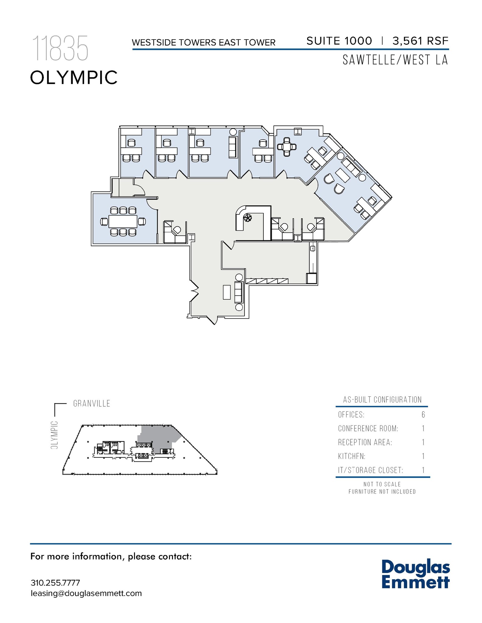 11845 W Olympic Blvd, Los Angeles, CA to rent Floor Plan- Image 1 of 1