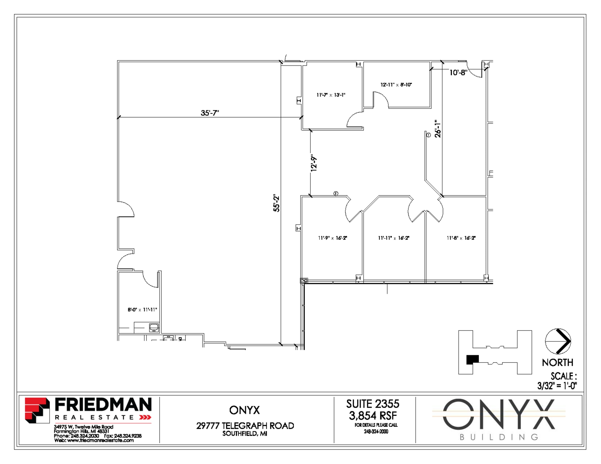 29777 Telegraph Rd, Southfield, MI to rent Floor Plan- Image 1 of 2