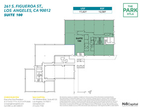 261 S Figueroa St, Los Angeles, CA for rent Floor Plan- Image 1 of 2