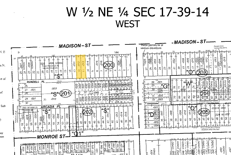 1141 W Madison St, Chicago, IL to rent - Plat Map - Image 3 of 3