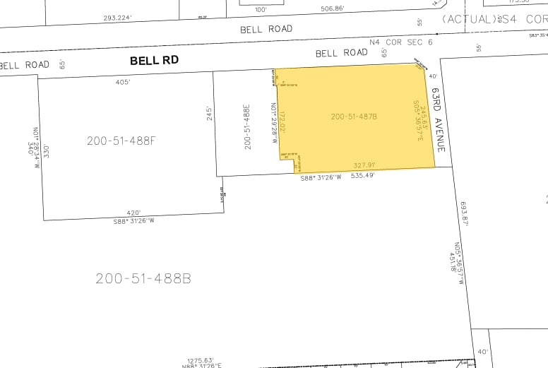 6311 W Bell Rd, Glendale, AZ for sale - Plat Map - Image 2 of 3