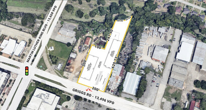 5229 Griggs Rd, Houston, TX - aerial  map view