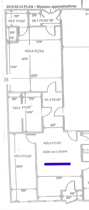 8340-8370 Rue Labarre, Montréal, QC for rent Floor Plan- Image 1 of 1