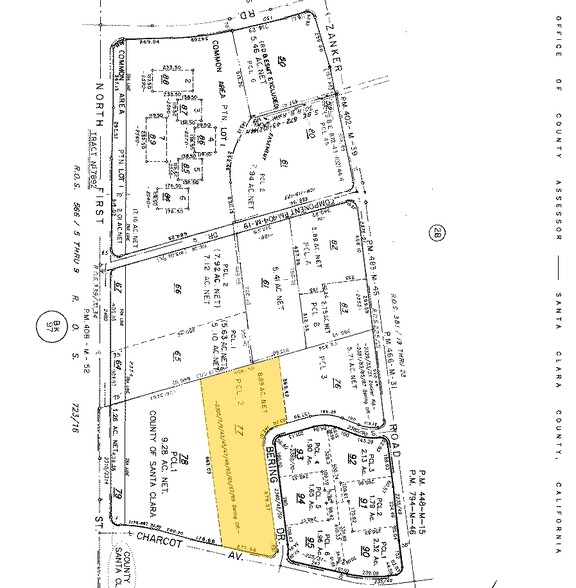 2365-2371 Bering Dr, San Jose, CA for rent - Plat Map - Image 2 of 7