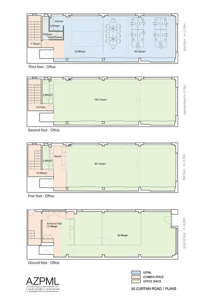55 Curtain Rd, London to rent - Floor Plan - Image 2 of 19