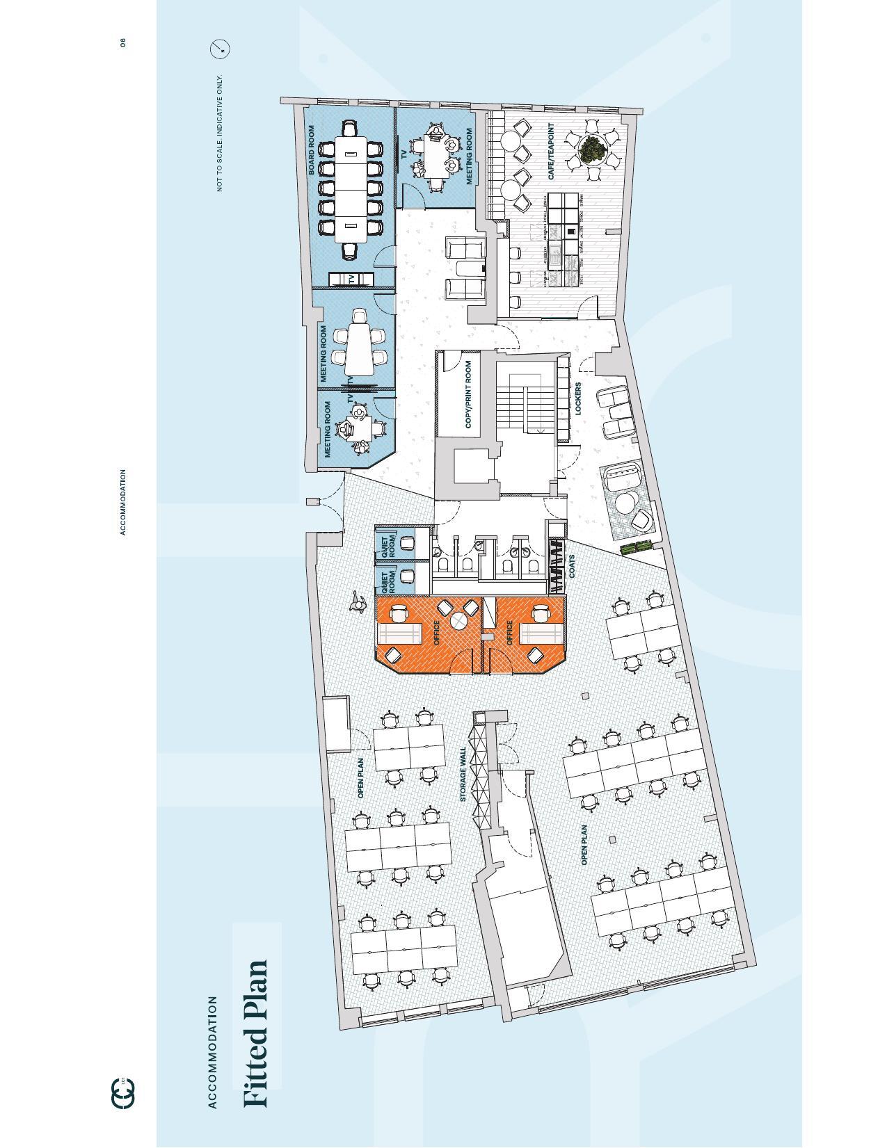 16-17 Clerkenwell Clos, London to rent Floor Plan- Image 1 of 2
