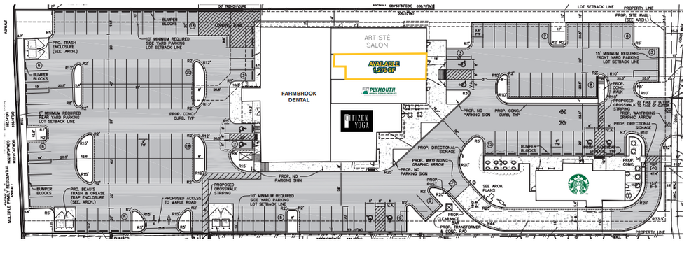 6400 Telegraph Rd, Bloomfield Hills, MI for rent - Site Plan - Image 2 of 2