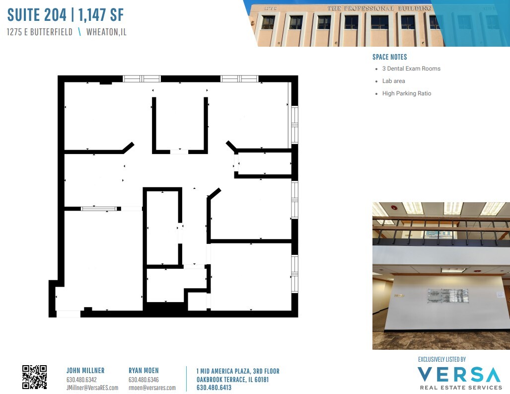 1275 E Butterfield Rd, Wheaton, IL for rent Floor Plan- Image 1 of 1