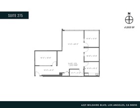 4221 Wilshire Blvd, Los Angeles, CA for rent Floor Plan- Image 1 of 2