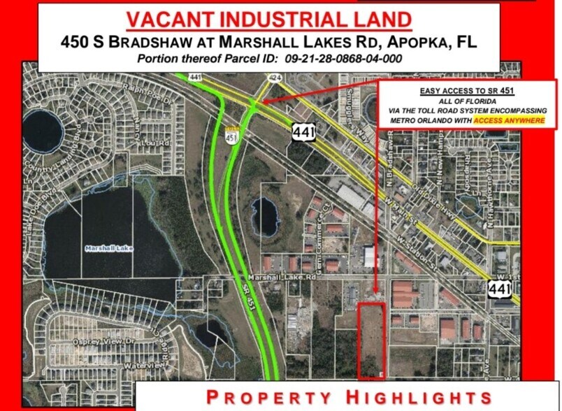 450 Marshall Lake Rd, Apopka 32703 Industrial Land UK