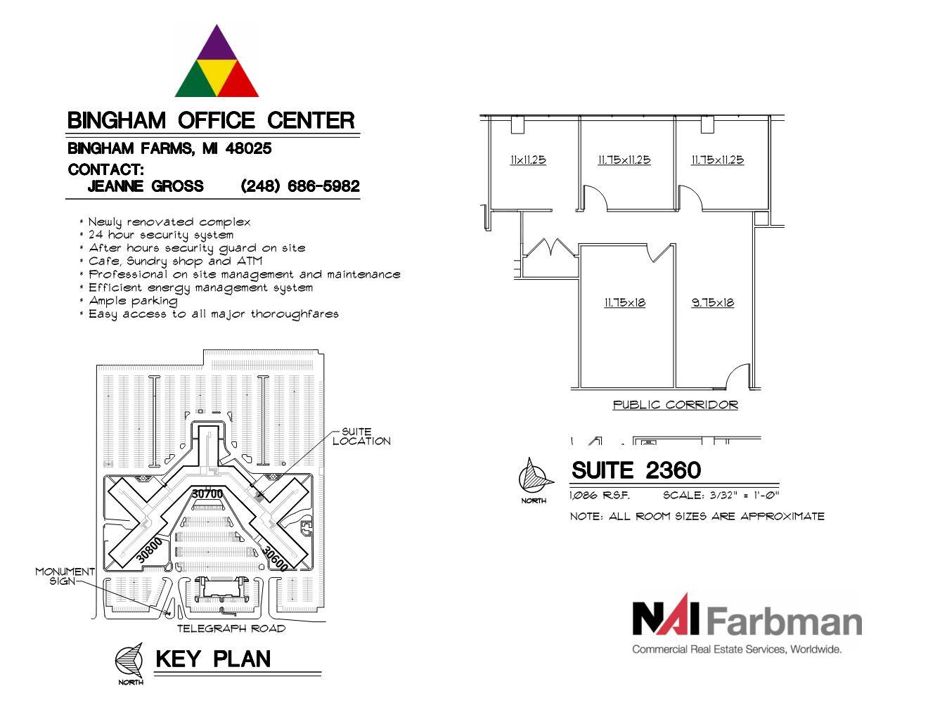 30600-30700 - 30800 Telegraph Rd, Bingham Farms, MI to rent Floor Plan- Image 1 of 1