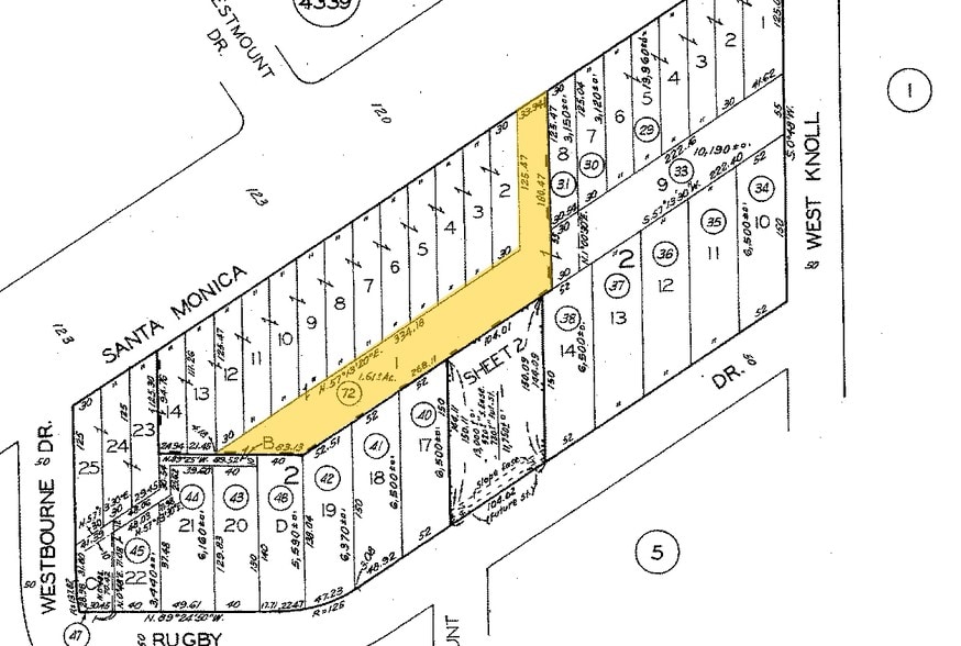 8550-8594 Santa Monica Blvd, West Hollywood, CA for rent - Plat Map - Image 2 of 53