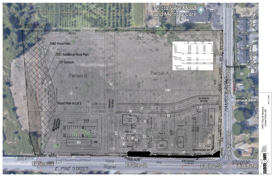 Hamrick Road at E Pine Street, Central Point, OR for sale - Site Plan - Image 2 of 2