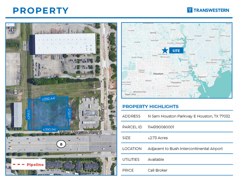 N Beltway 8 & Vickery Dr, Houston, TX for sale - Building Photo - Image 2 of 2