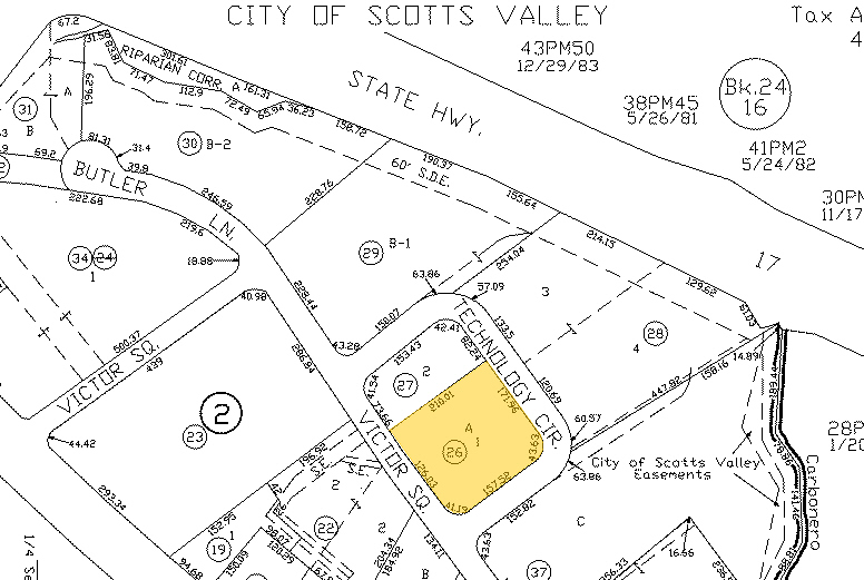 225-231 Technology Cir, Scotts Valley, CA for rent - Plat Map - Image 2 of 5