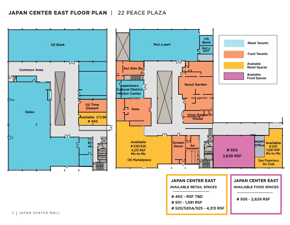 1737 Post St, San Francisco, CA to rent Floor Plan- Image 1 of 1