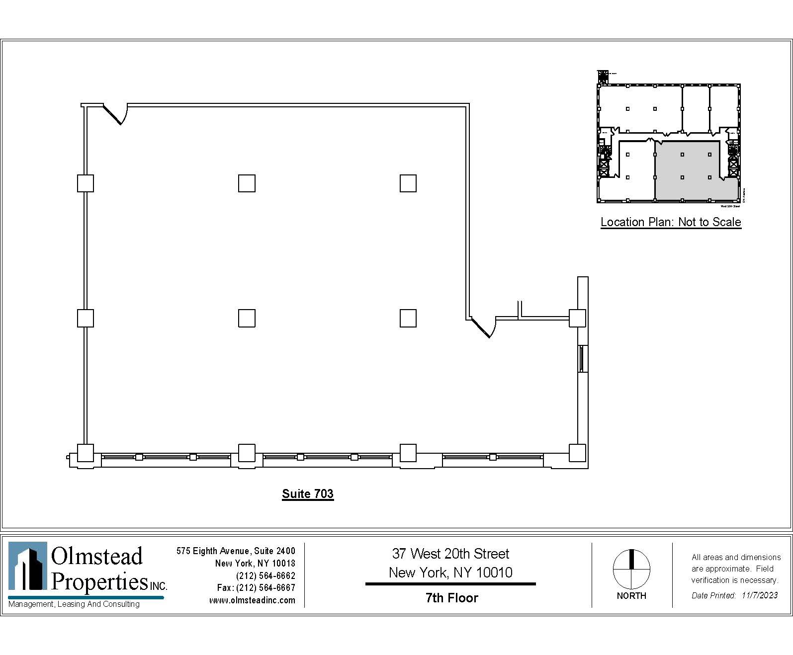 37 W 20th St, New York, NY for rent Floor Plan- Image 1 of 3