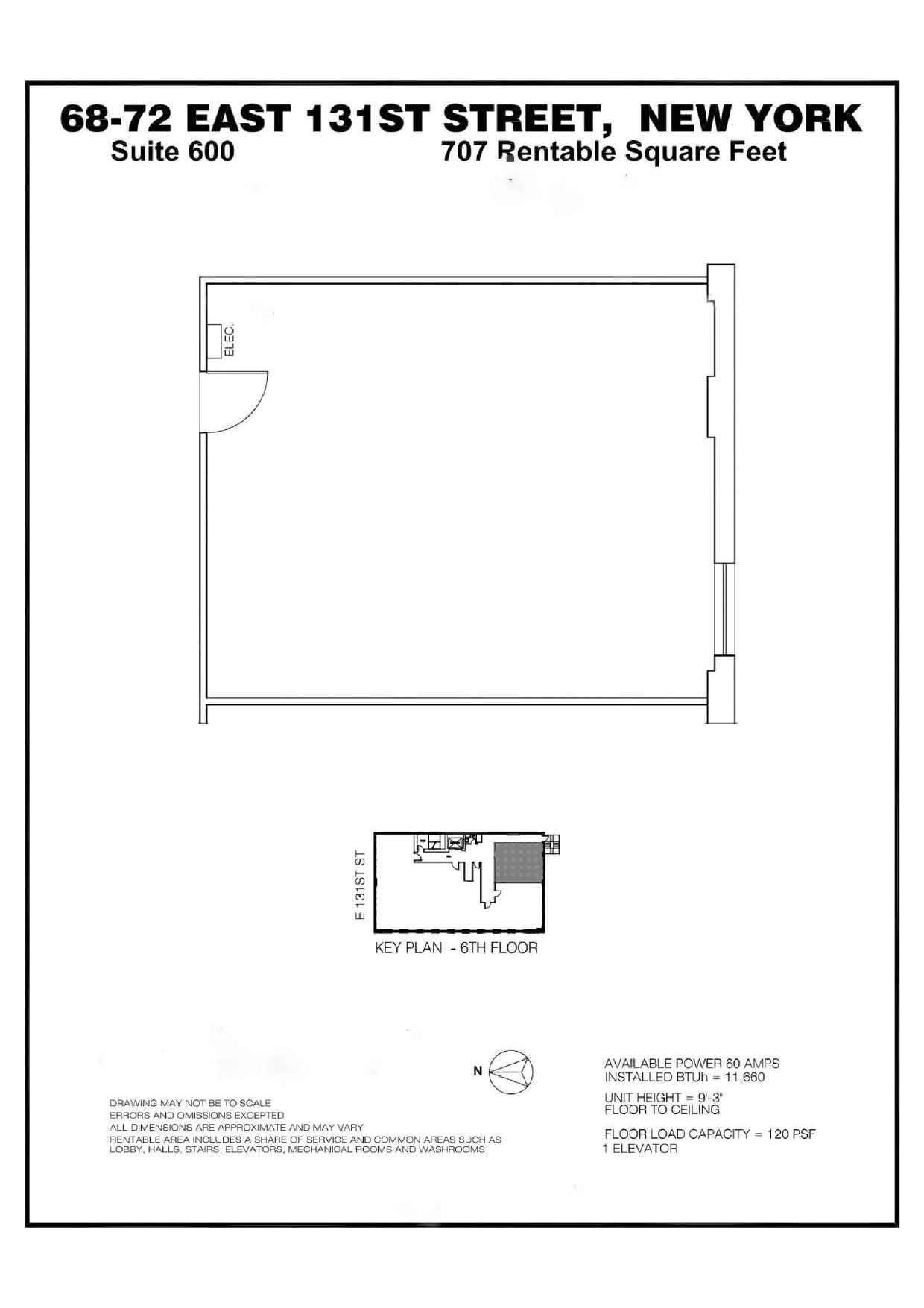 68 E 131st St, New York, NY to rent Floor Plan- Image 1 of 4