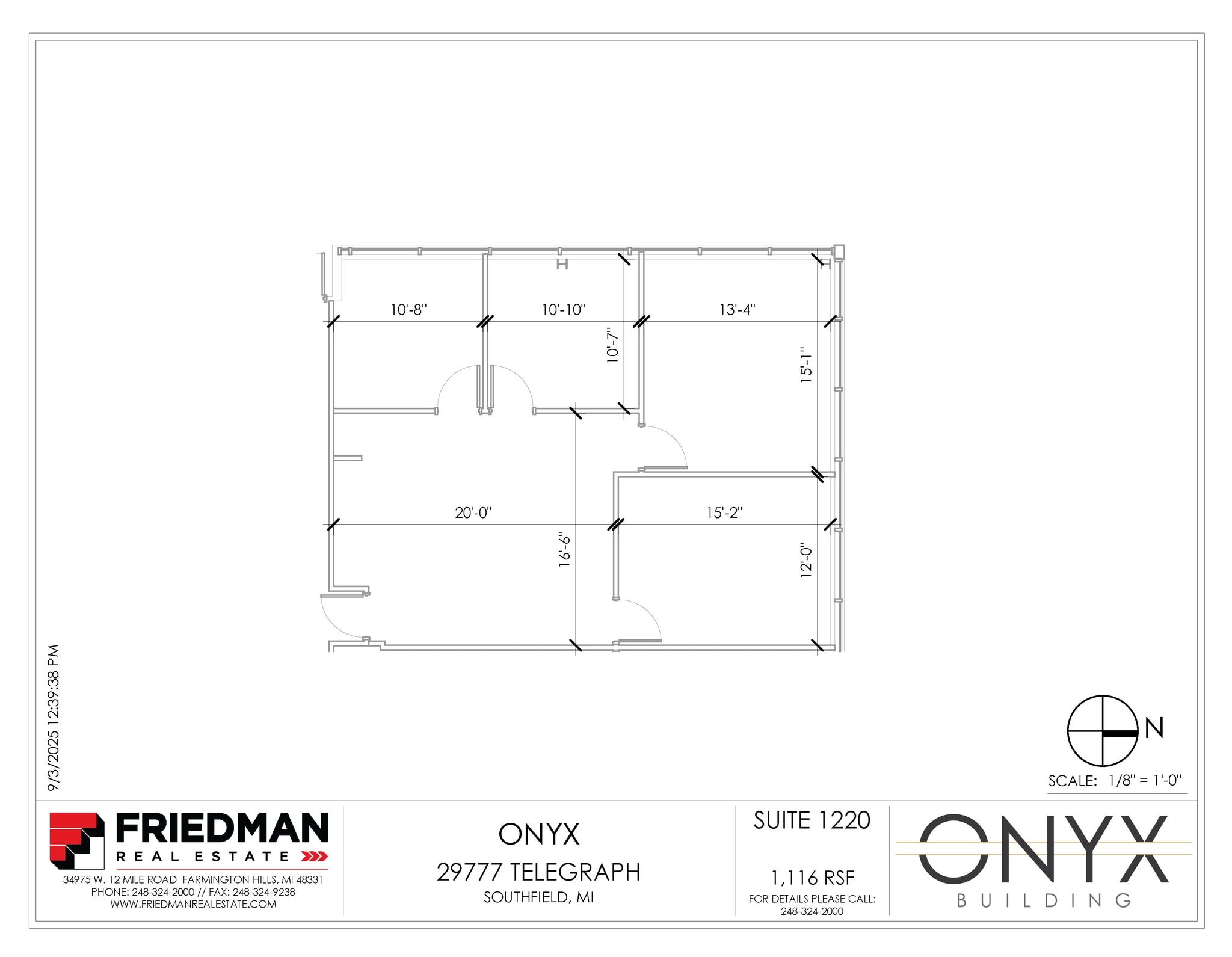 29777 Telegraph Rd, Southfield, MI to rent Floor Plan- Image 1 of 2