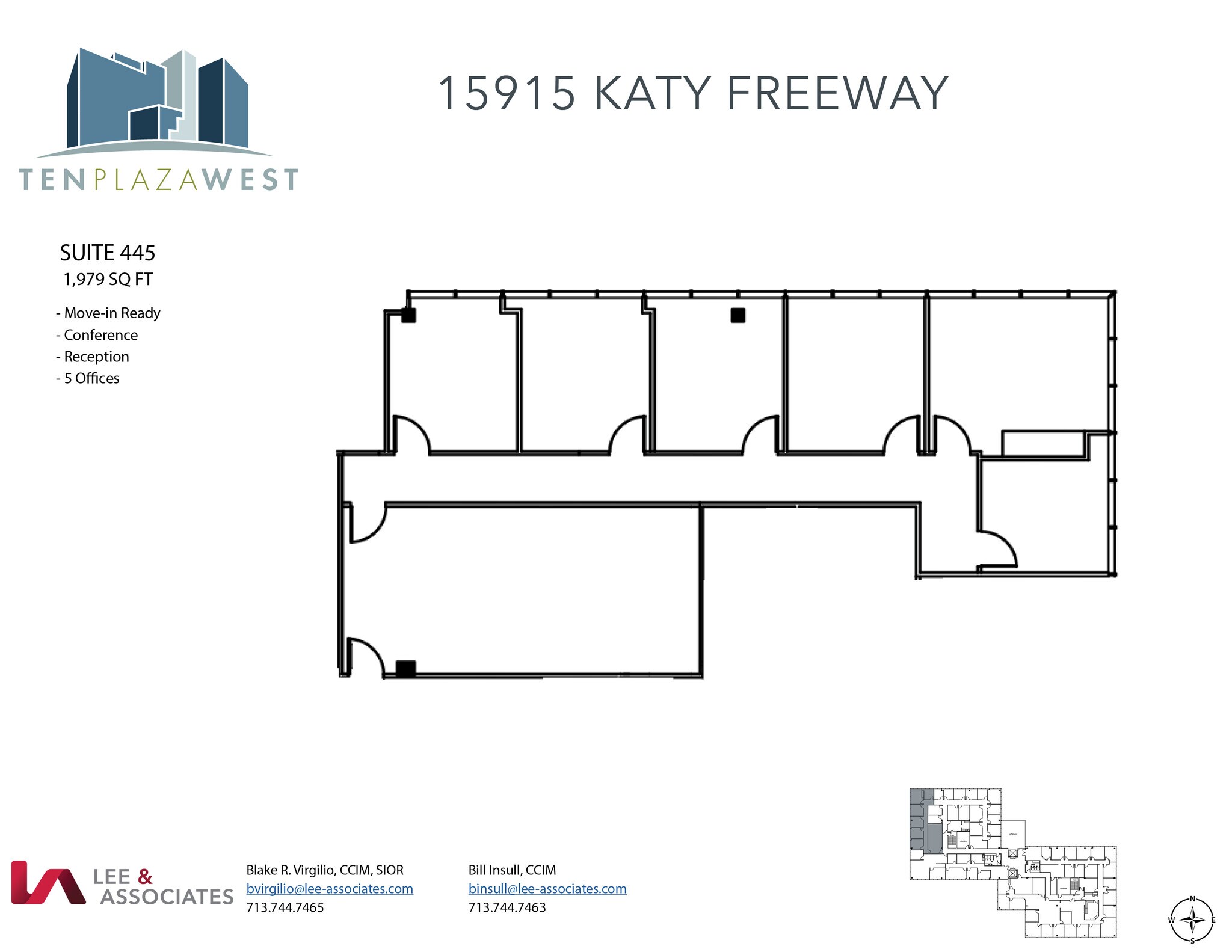 15915 Katy Fwy, Houston, TX to rent Floor Plan- Image 1 of 2