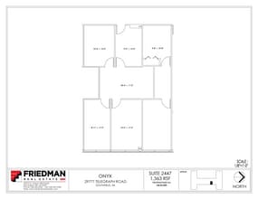 29777 Telegraph Rd, Southfield, MI to rent Floor Plan- Image 1 of 2