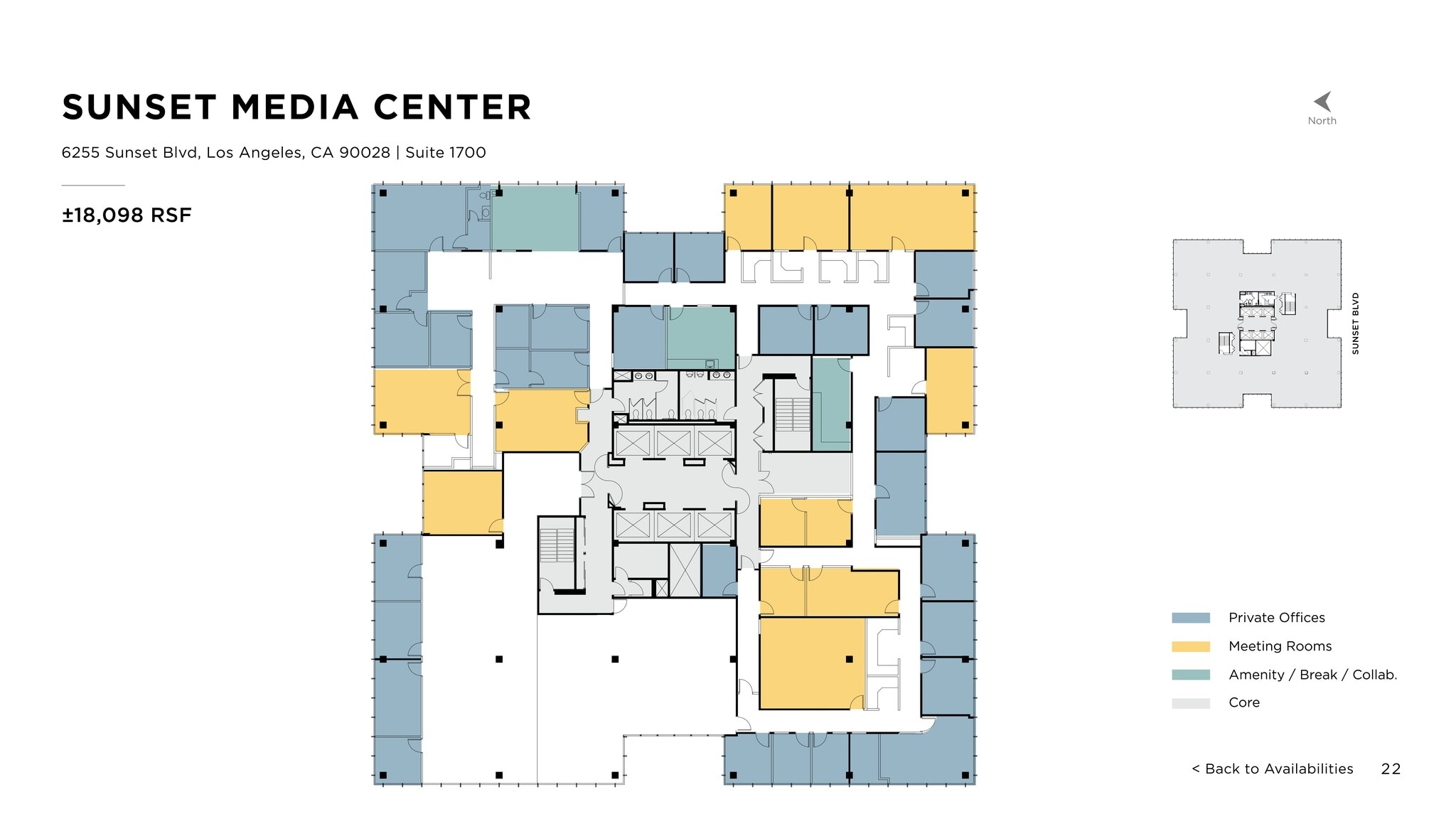 6255 W Sunset Blvd, Los Angeles, CA to rent Site Plan- Image 1 of 1