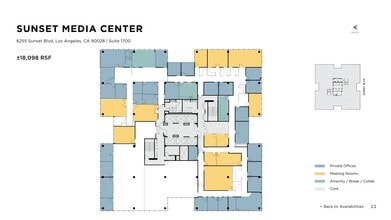 6255 W Sunset Blvd, Los Angeles, CA to rent Site Plan- Image 1 of 1