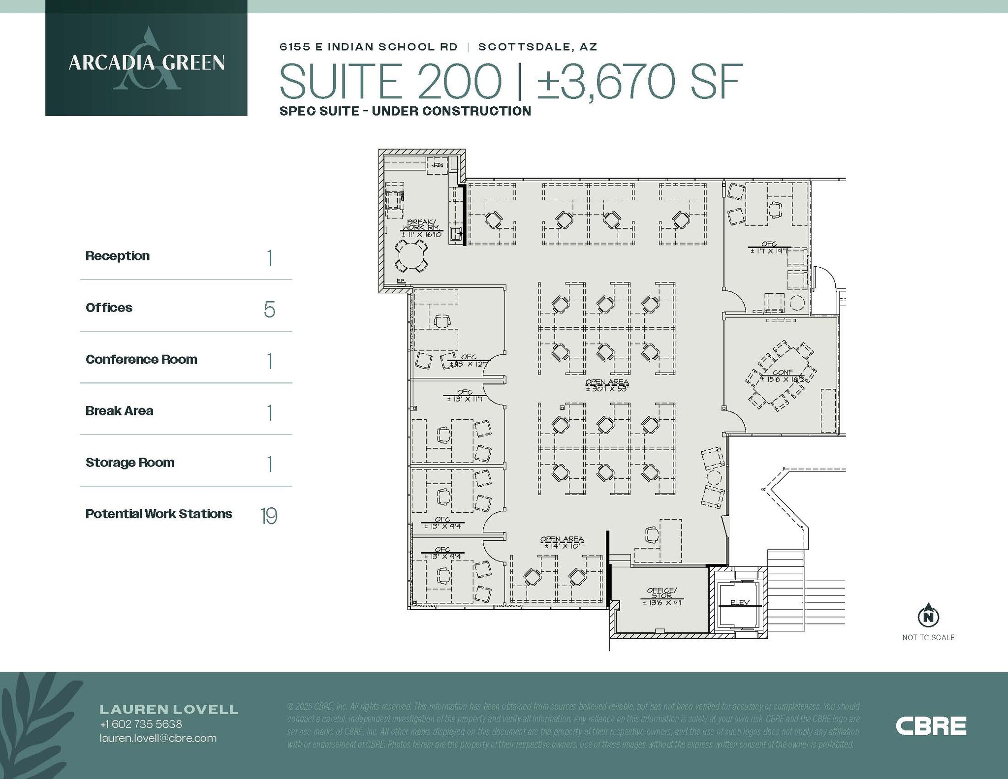 6155 E Indian School Rd, Scottsdale, AZ to rent Floor Plan- Image 1 of 1