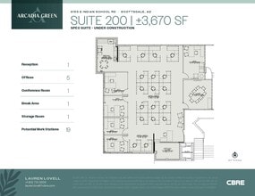 6155 E Indian School Rd, Scottsdale, AZ to rent Floor Plan- Image 1 of 1